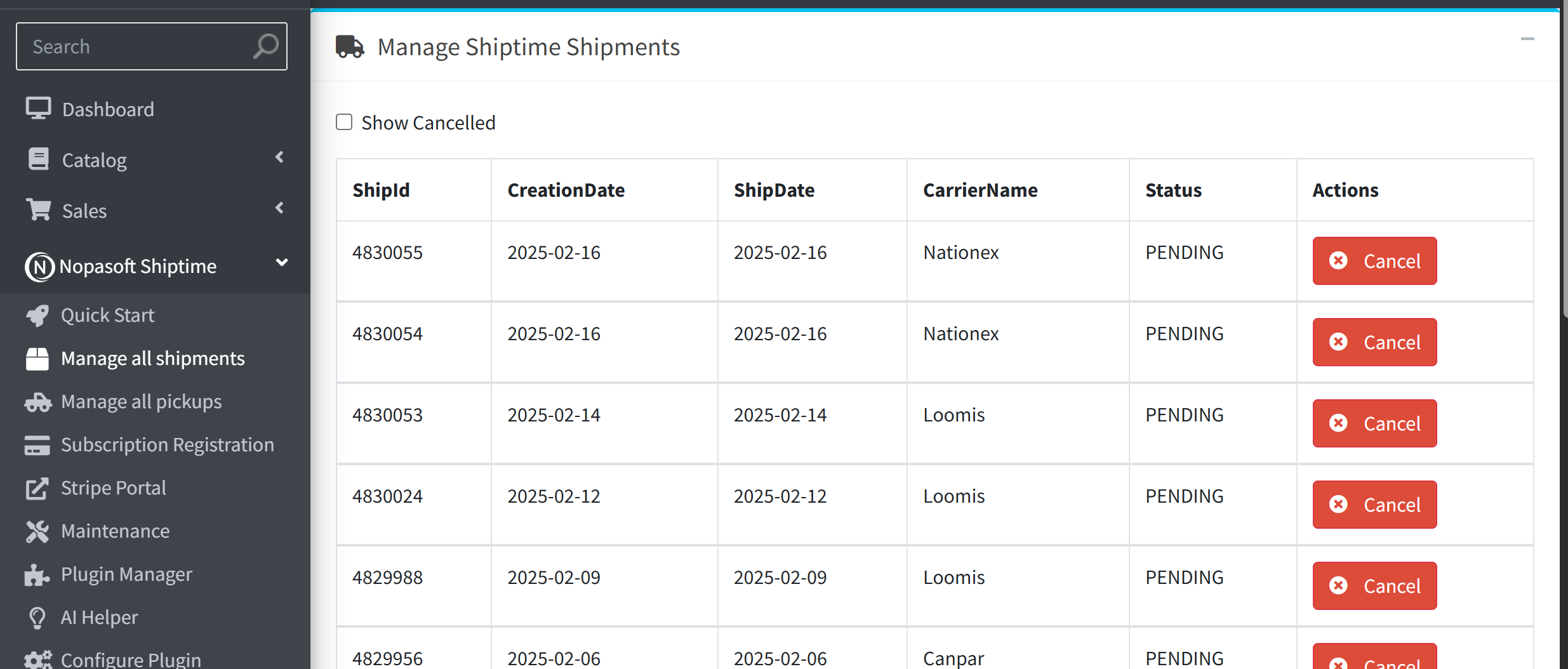 Manage Shipments Easily | Nopasoft Shiptime Connector for nopCommerce Manage Shiptime shipments with Nopasoft plugin for nopCommerce - Shiptime Connector